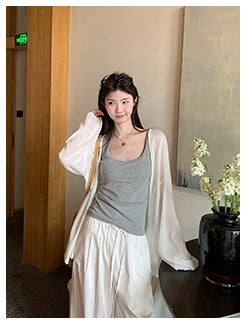 lace long cardigan