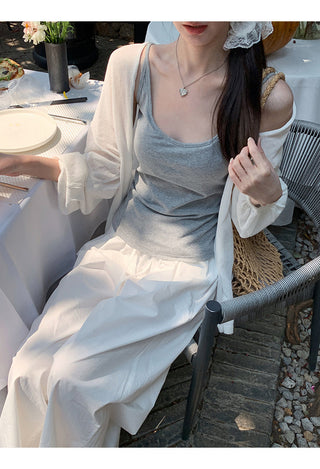 lace long cardigan