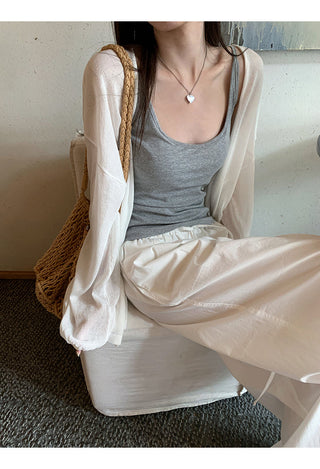 lace long cardigan