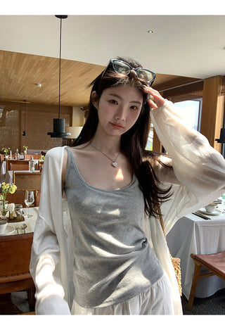 lace long cardigan