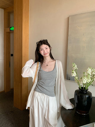 lace long cardigan