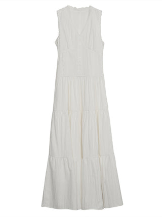 white A-line dress