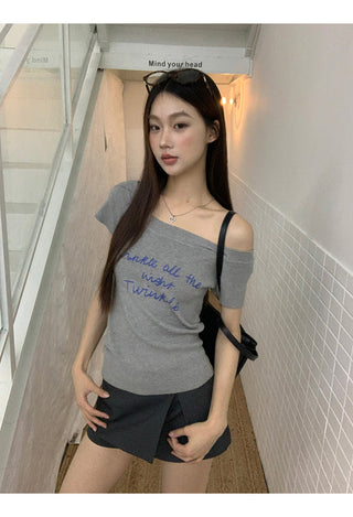 gray sheath suit skirt