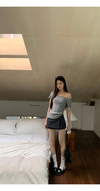 gray sheath suit skirt