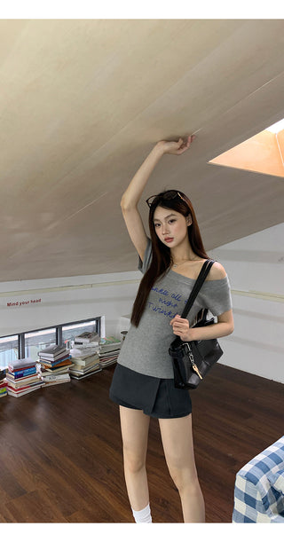 gray sheath suit skirt