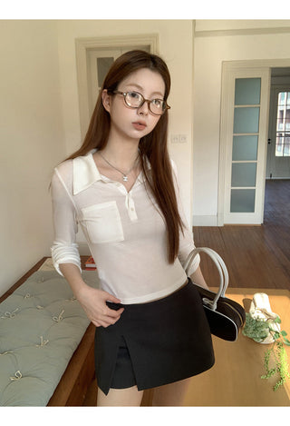 gray sheath suit skirt