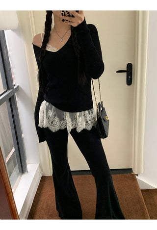 white lace camisole top