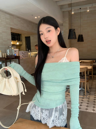 white lace camisole top