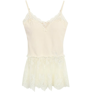 white lace camisole top