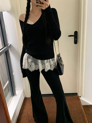 white lace camisole top