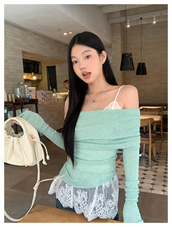 white lace camisole top