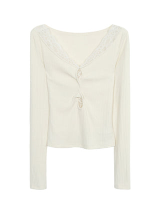 white lace long top 03
