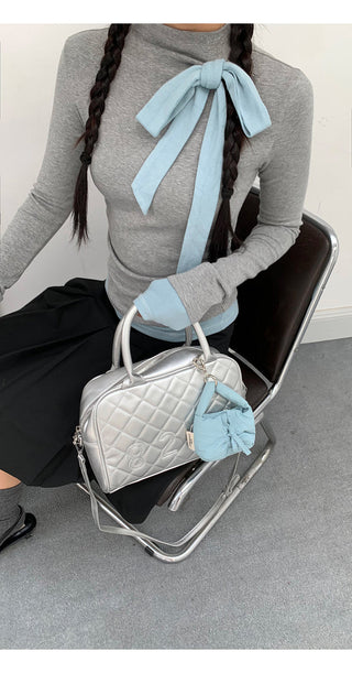 high neck knit top