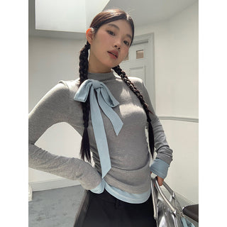 high neck knit top