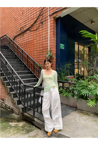 mint green blouse top