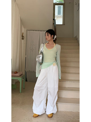 mint green blouse top