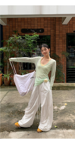 mint green blouse top
