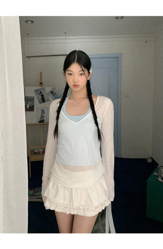 mint green blouse top