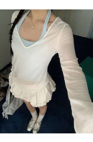 mint green blouse top
