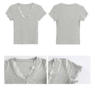 gray shoulder tops