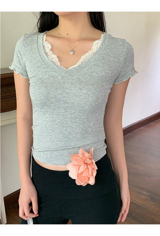 gray shoulder tops