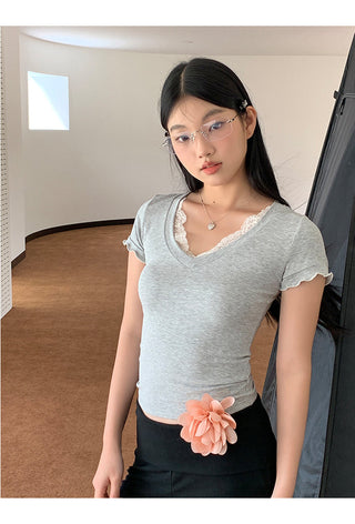 gray shoulder tops