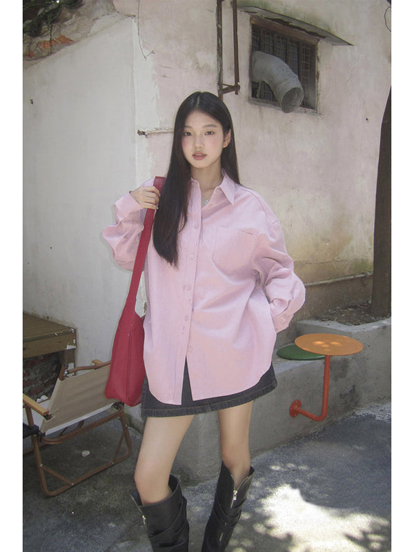 spring loose shirt tops