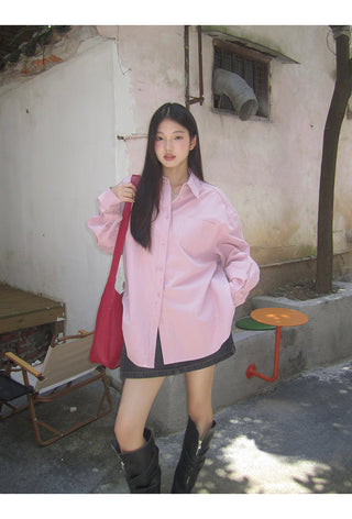 spring loose shirt tops