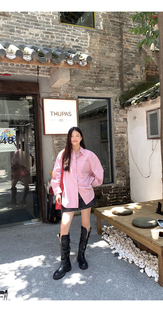 spring loose shirt tops