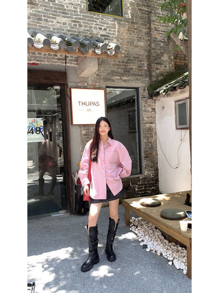 spring loose shirt tops