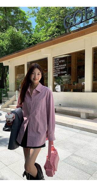 spring loose shirt tops
