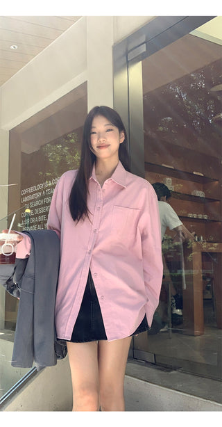 spring loose shirt tops