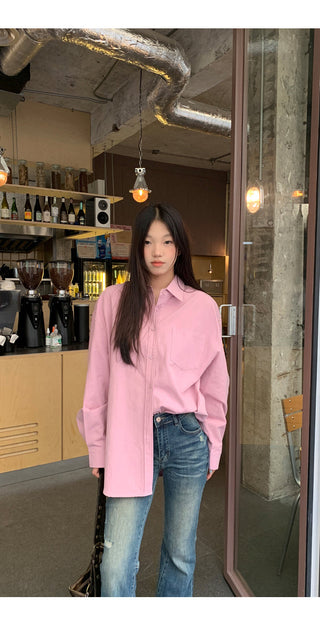 spring loose shirt tops