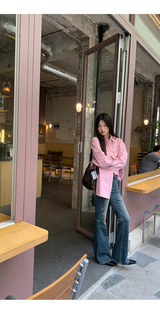 spring loose shirt tops