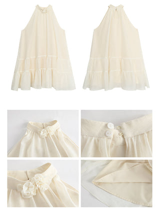 French halter dress