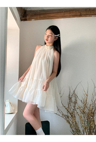 French halter dress