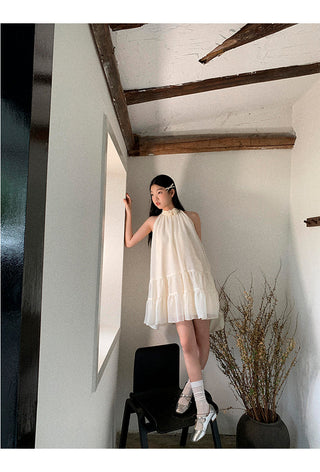 French halter dress