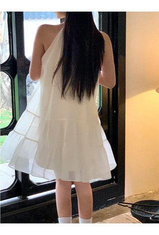 French halter dress