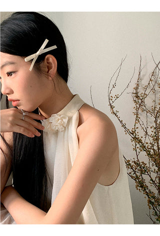 French halter dress