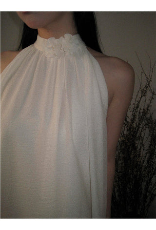 French halter dress