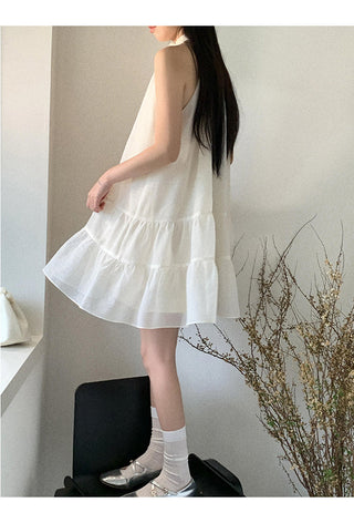French halter dress