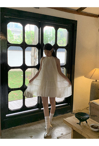 French halter dress
