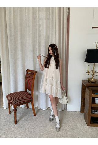 French halter dress