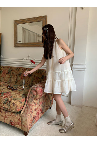 French halter dress