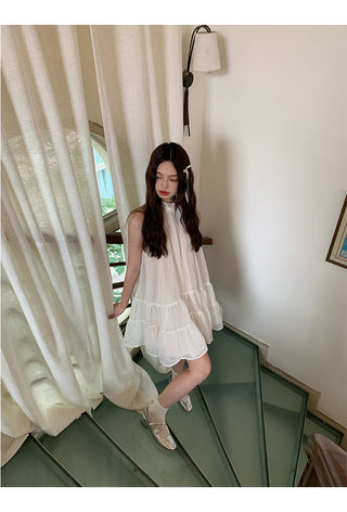 French halter dress