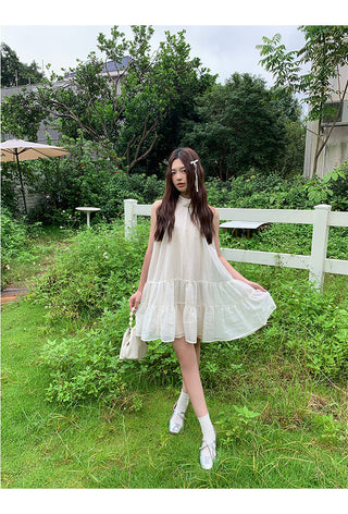 French halter dress