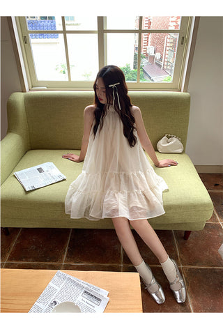 French halter dress