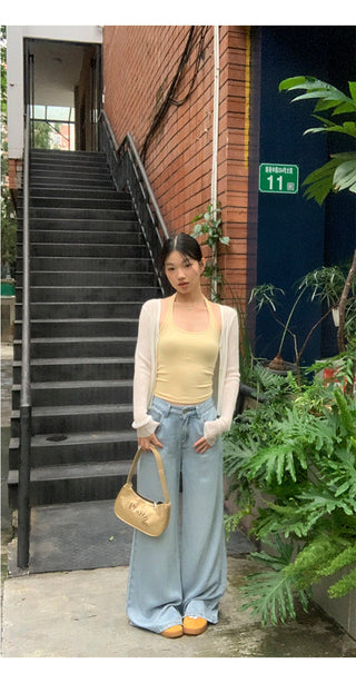 white waistcoat cardigan
