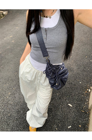 white wide-leg pants