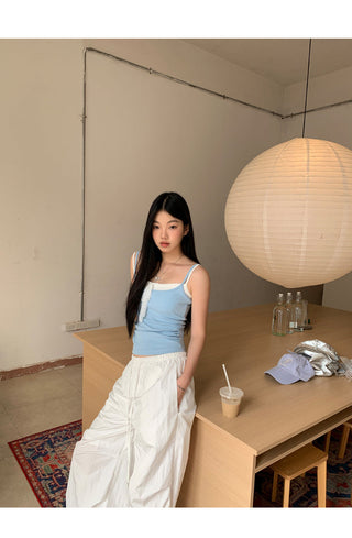 white wide-leg pants